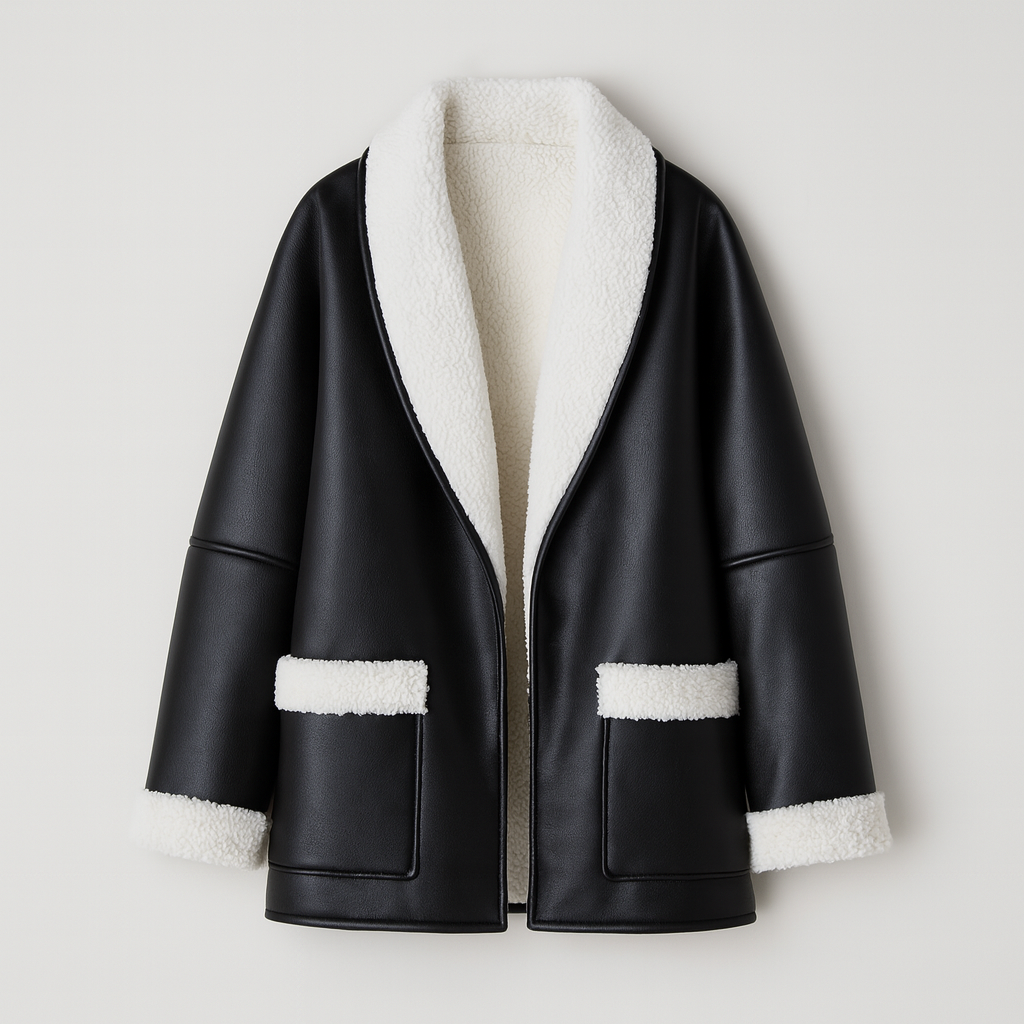 The Adriana Shearling Belted Jacket