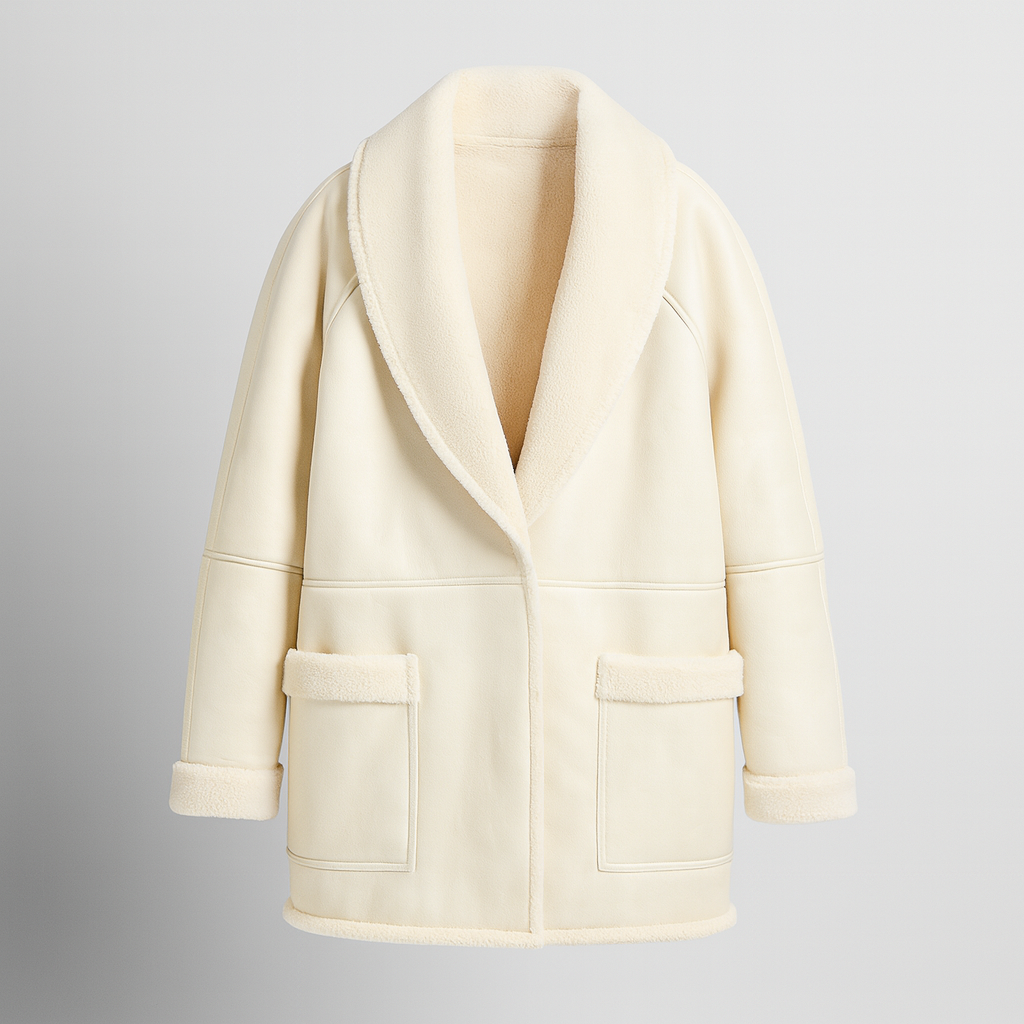 The Adriana Shearling Belted Jacket
