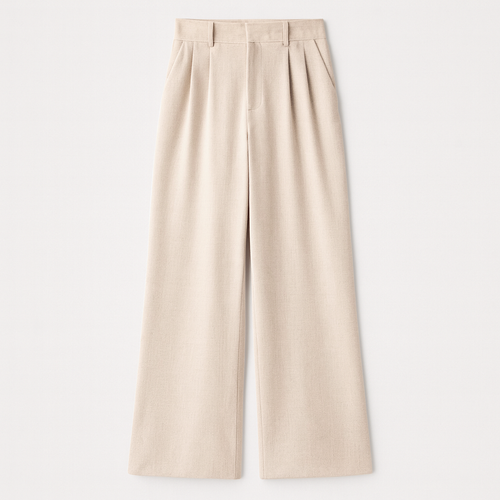 The Alessia Tailored Wide-Leg Trousers-Trousers-Nora Elle-Beige-S-Nora Elle