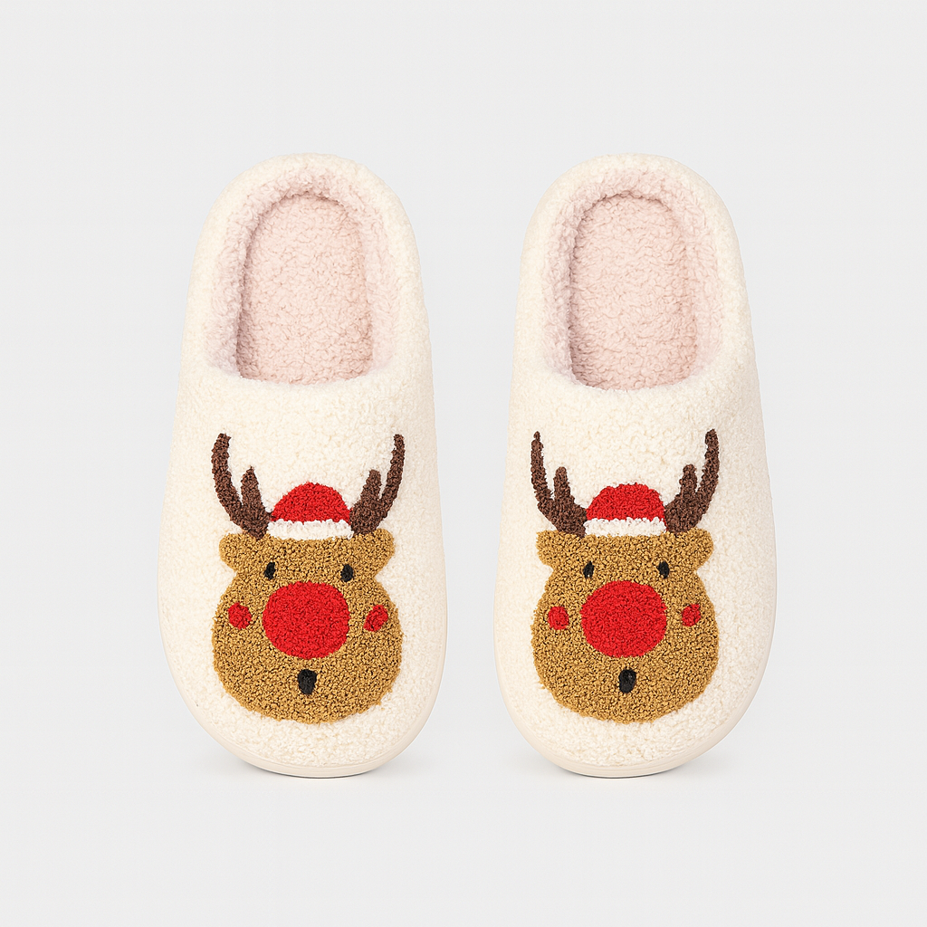 The Amara Heart Knit Slippers