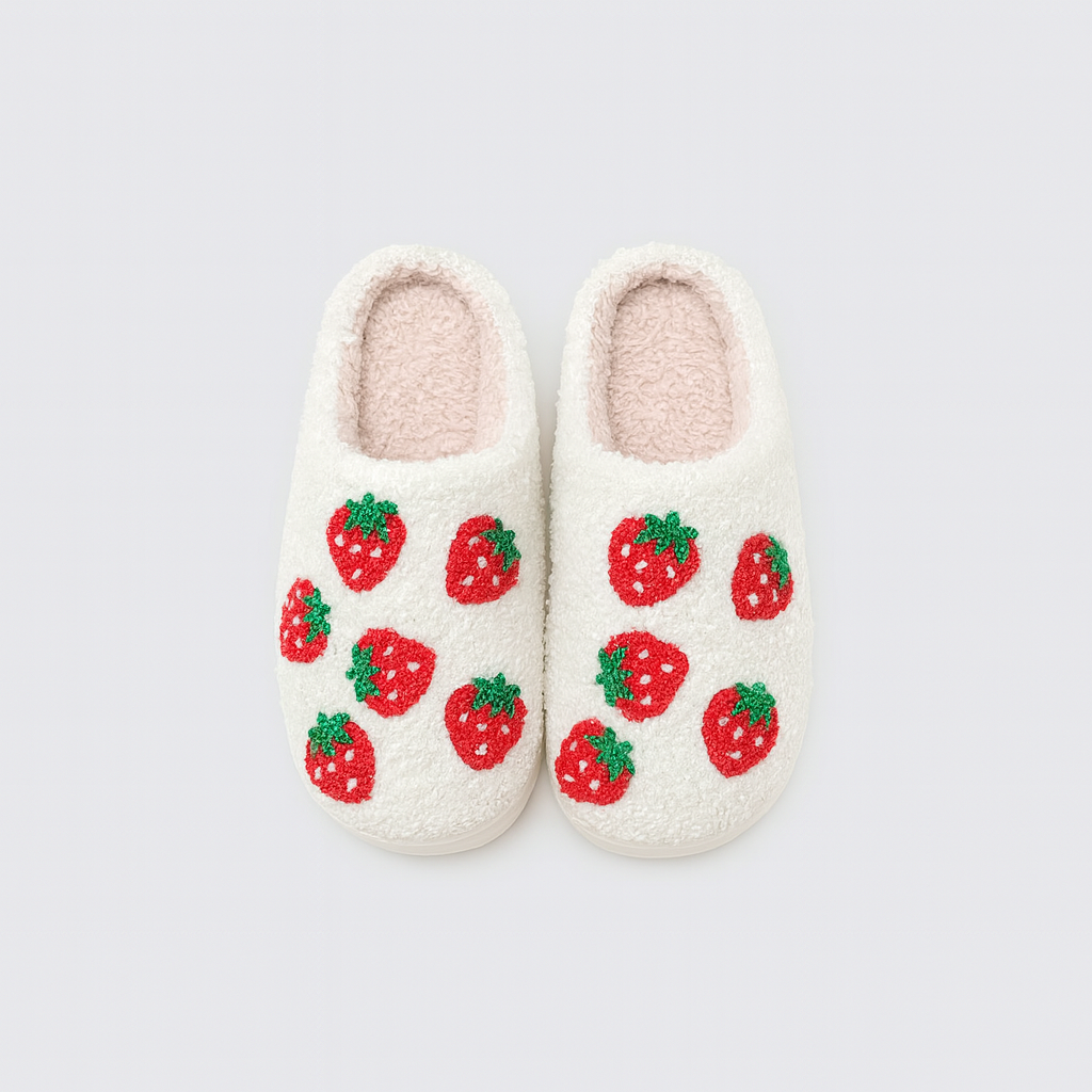 The Amara Heart Knit Slippers