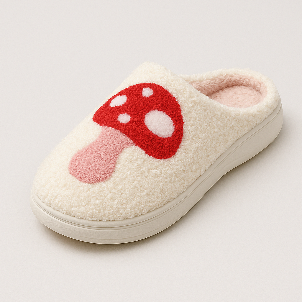 The Amara Heart Knit Slippers