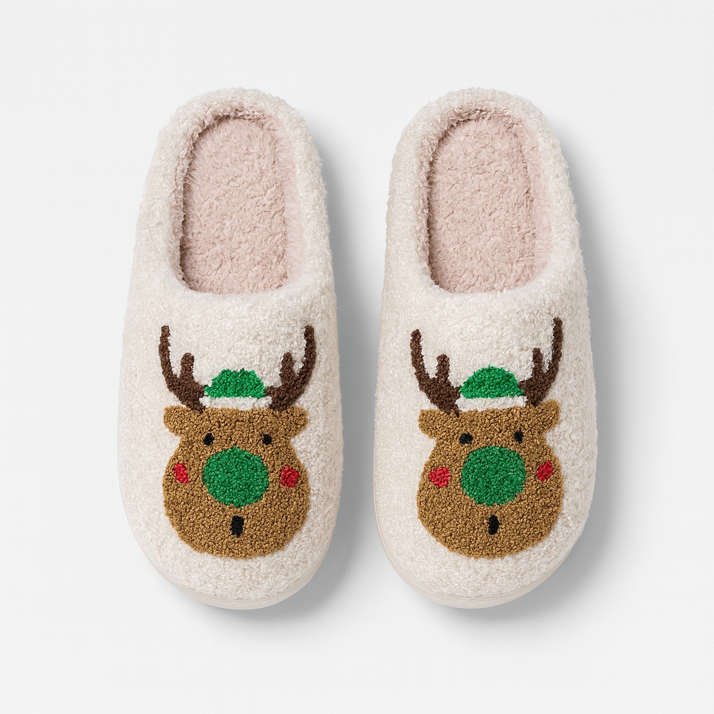 The Amara Heart Knit Slippers