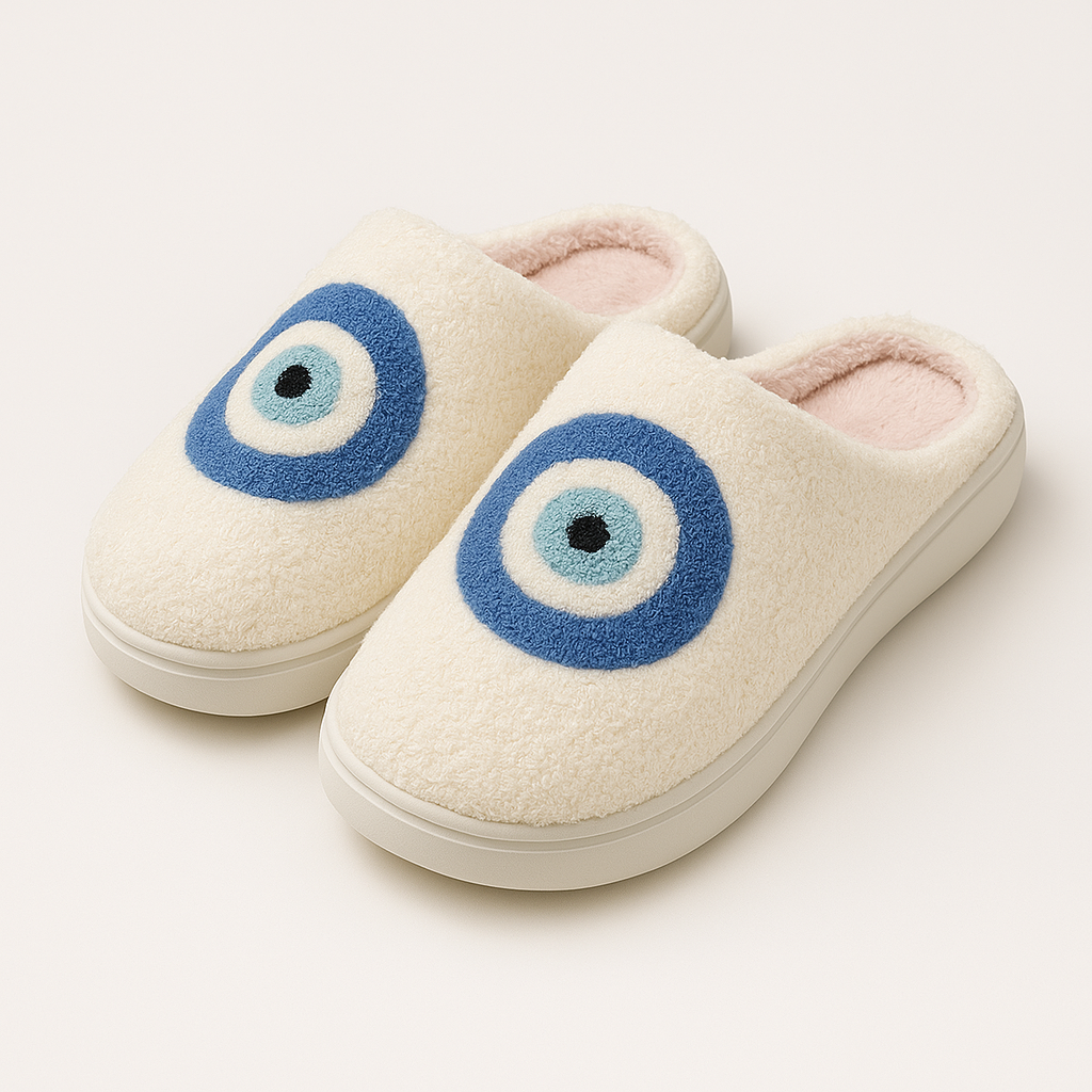 The Amara Heart Knit Slippers