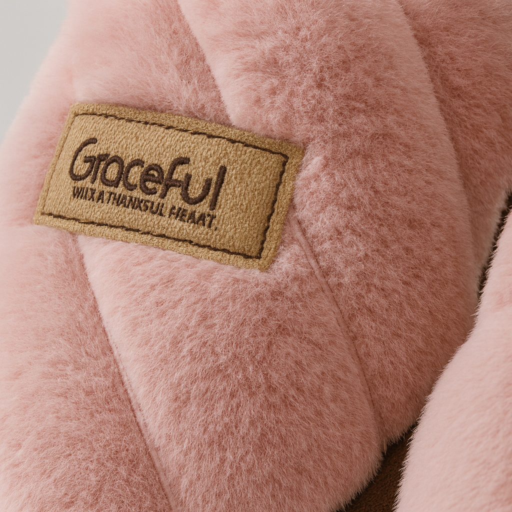 The Amara Plush Cross-Band Slippers