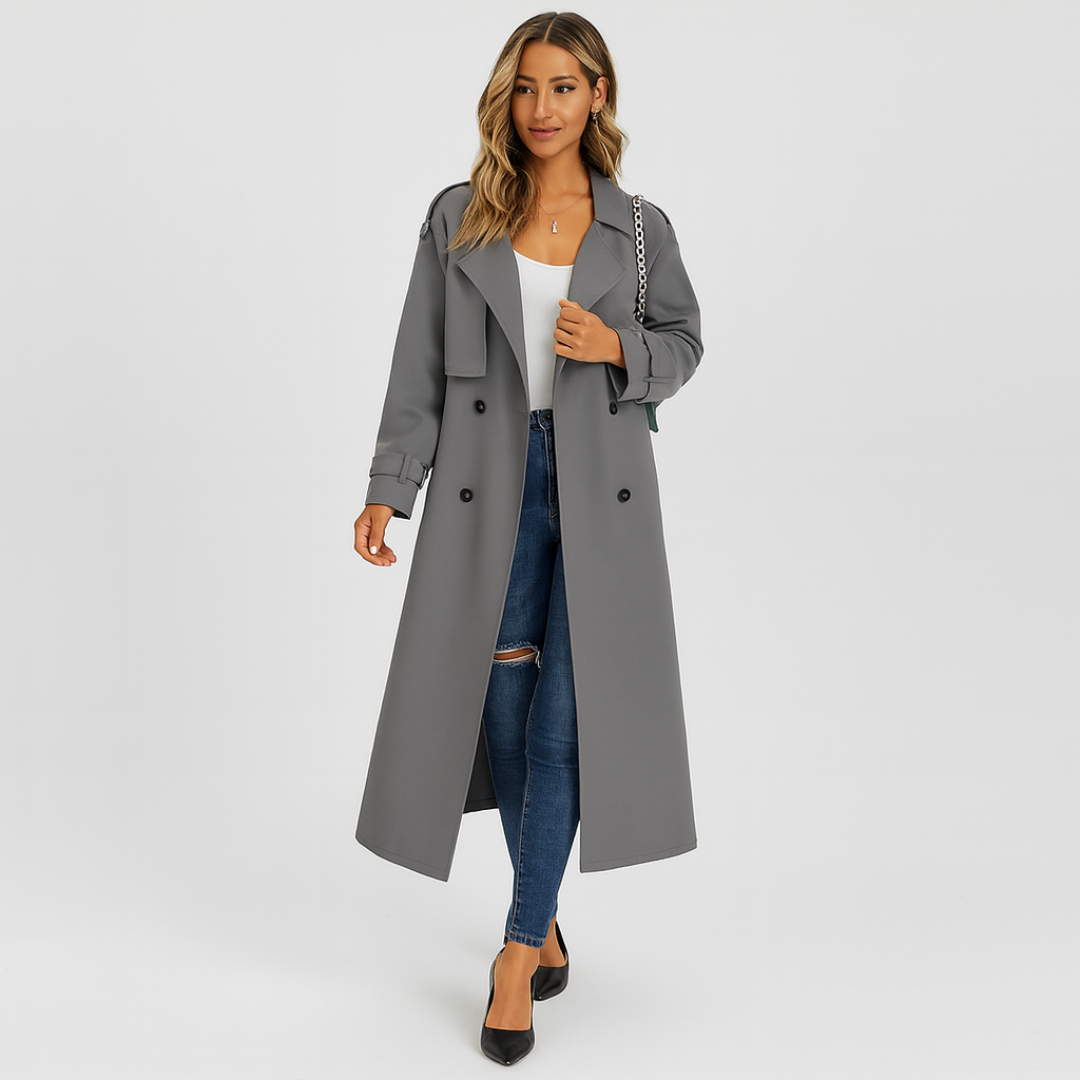 The Aria Drape Trench Coat