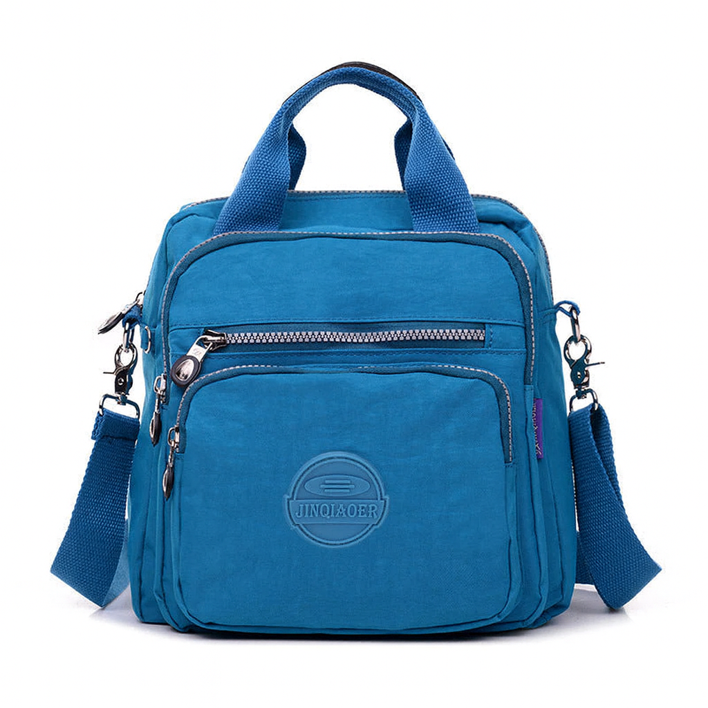 Versatile multifunctional bag that converts from crossbody to backpack, featuring adjustable straps, multiple compartments, and sleek modern design for travel or daily wear