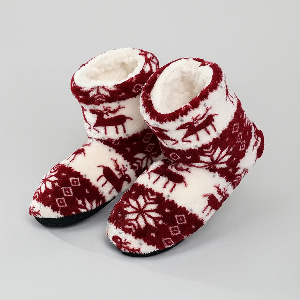 The Aria Nordic Knit Slippers