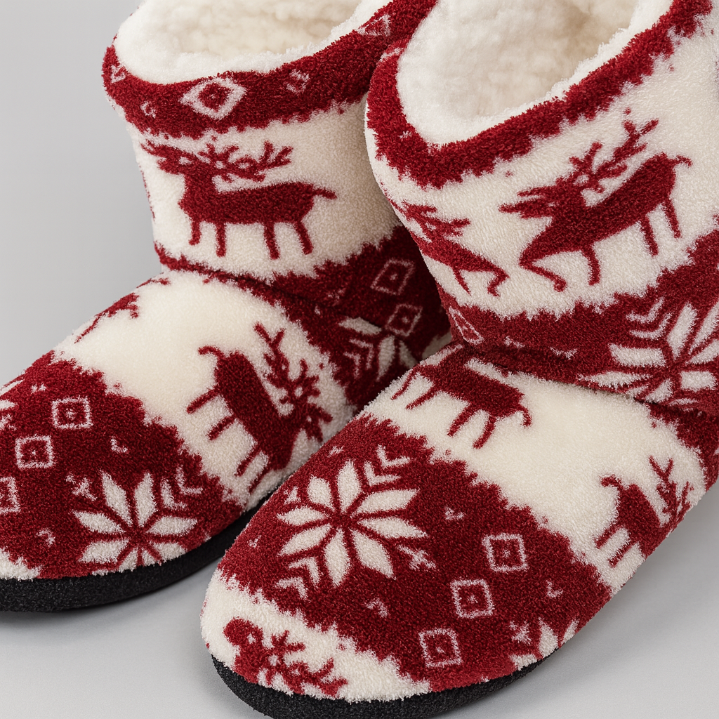 The Aria Nordic Knit Slippers