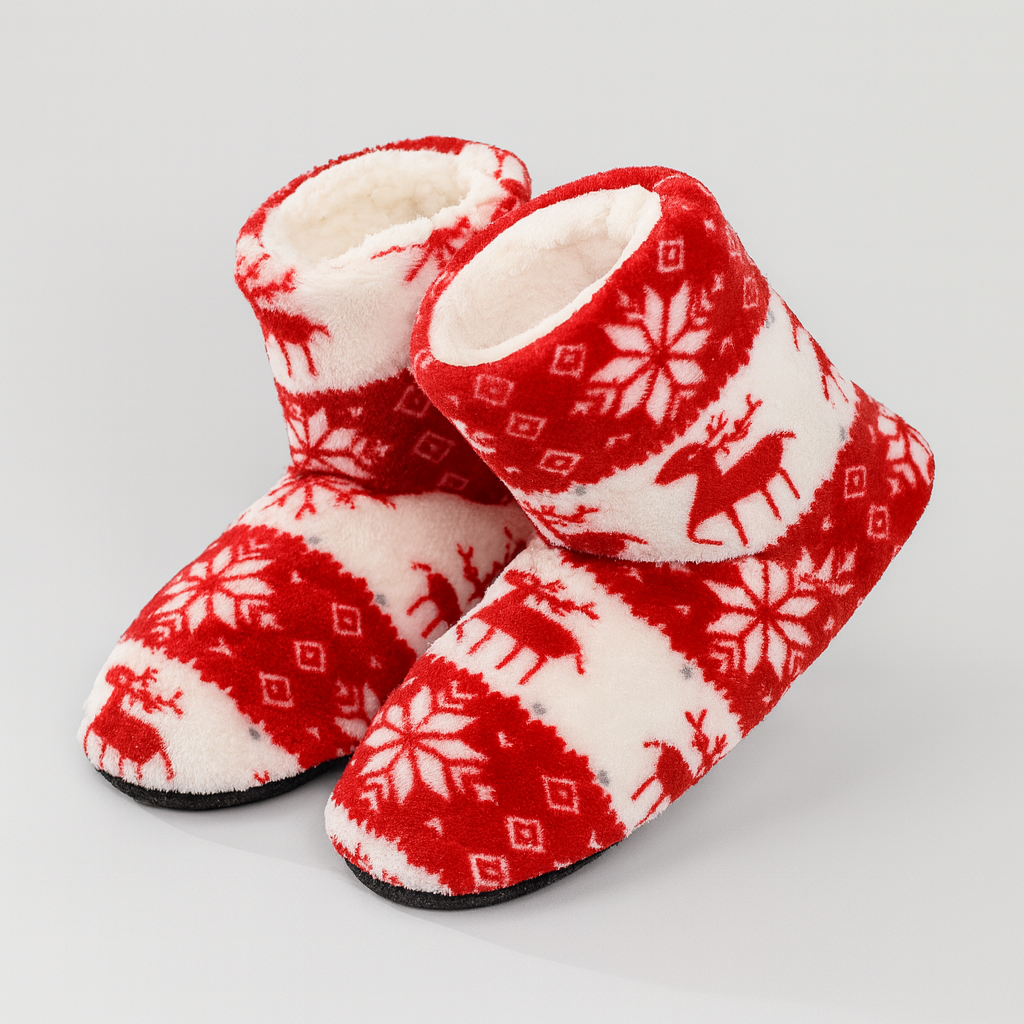 The Aria Nordic Knit Slippers