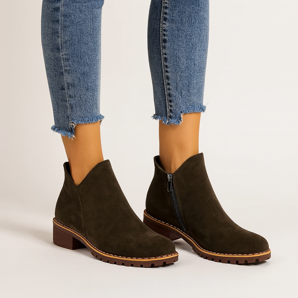 The Aria Suede Ankle Boots