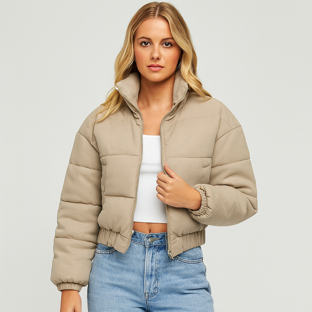 The Arlette Cropped Puffer