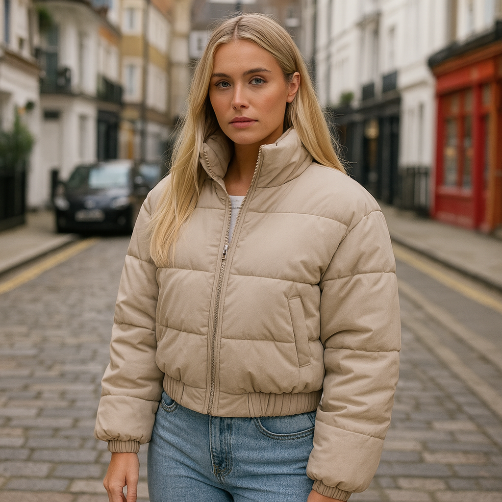 The Arlette Cropped Puffer