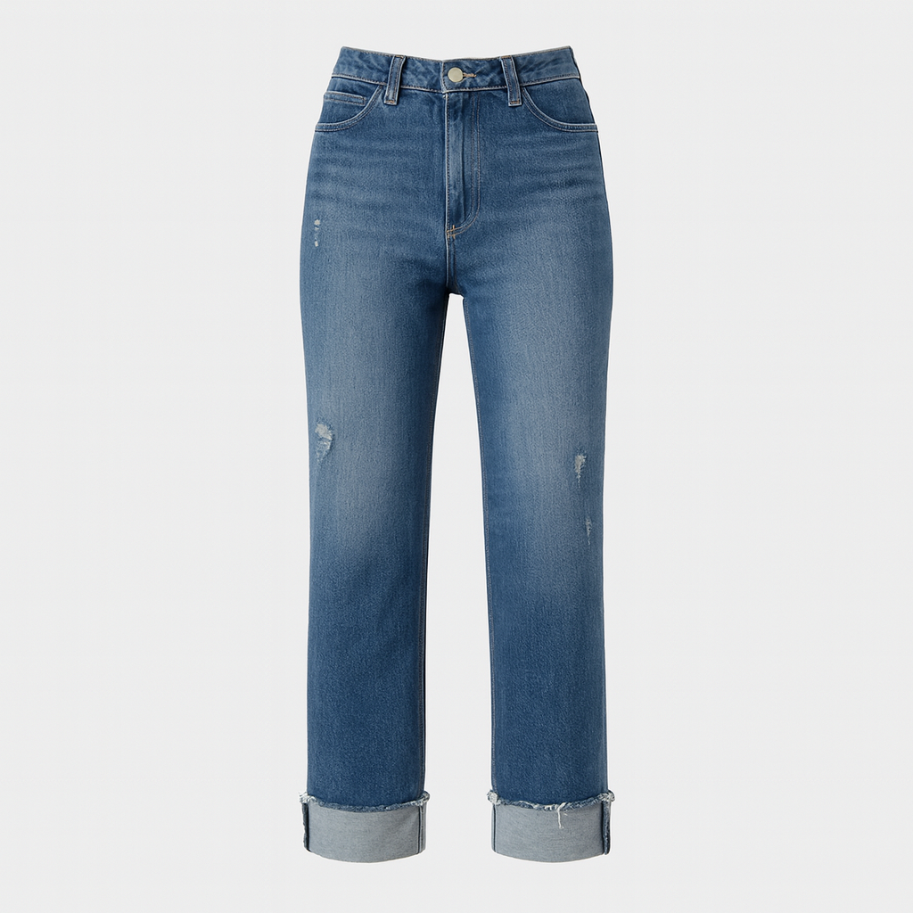 The Arlette Cuffed Straight Jeans