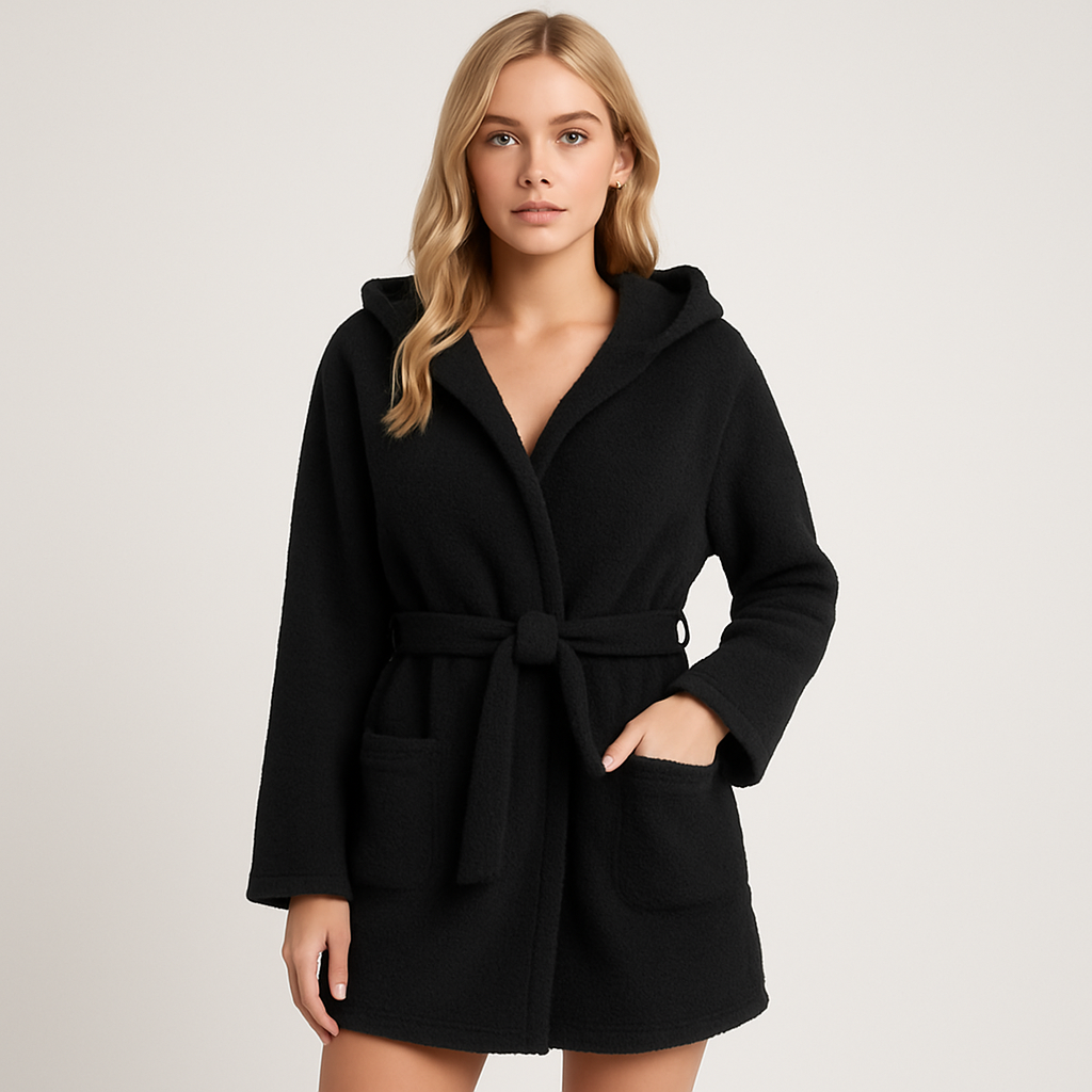 The Aurelia Fleece Wrap Coat