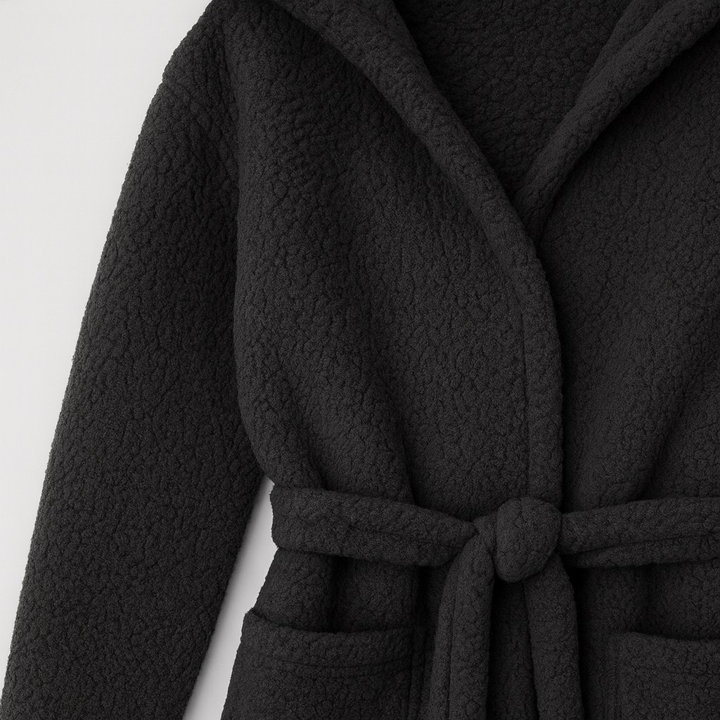 The Aurelia Fleece Wrap Coat