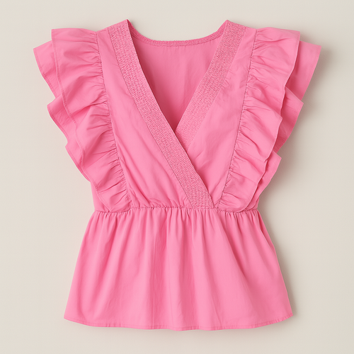 The Beatrice Butterfly Top – Pink S | Nora Elle