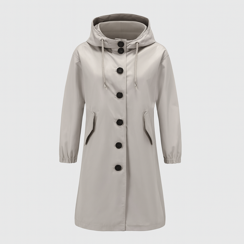 The Clarissa Waterproof Hooded Trench