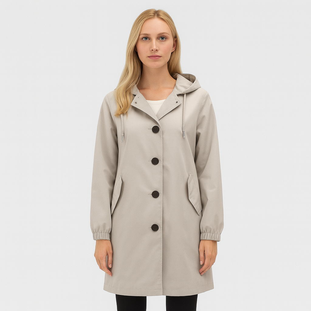 The Clarissa Waterproof Hooded Trench