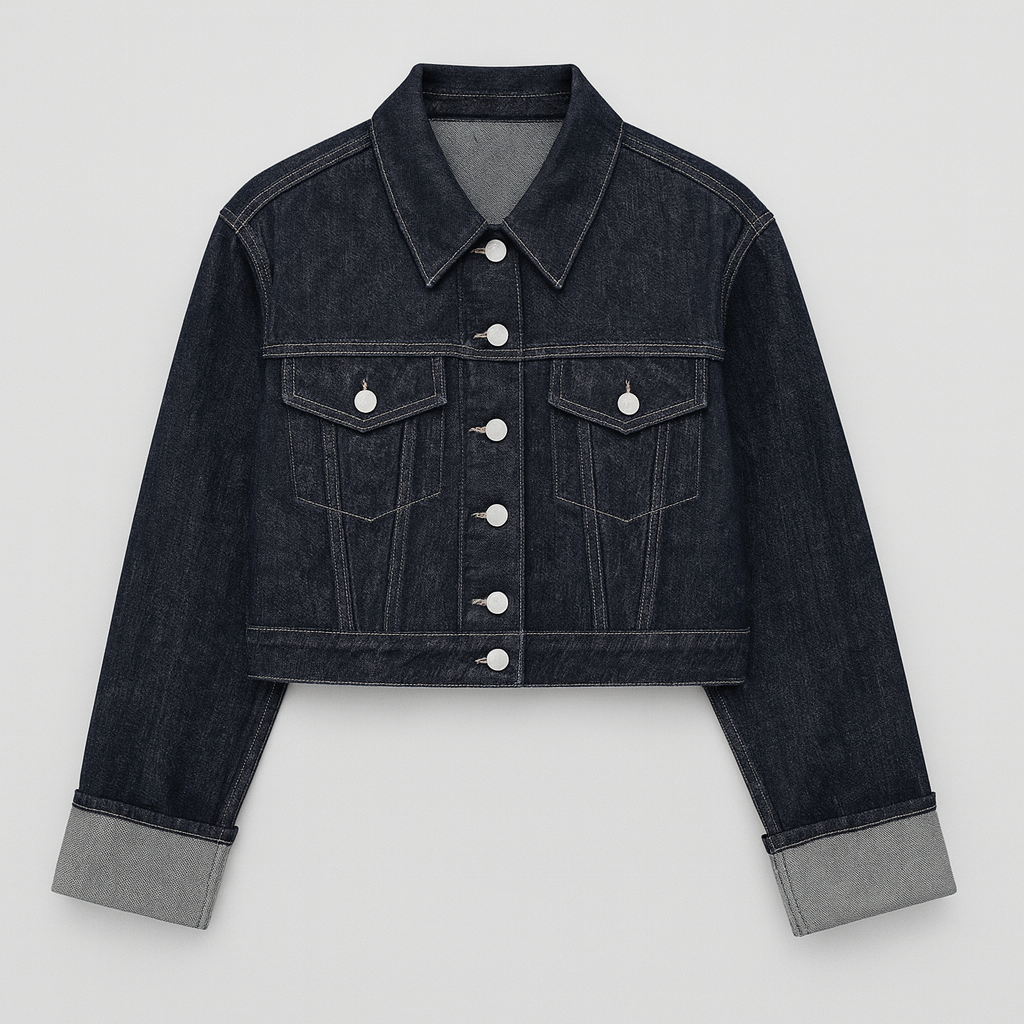The Darcy Cropped Denim Jacket