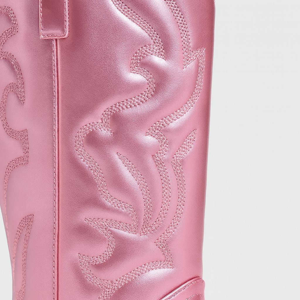 The Elara Metallic Western Boots