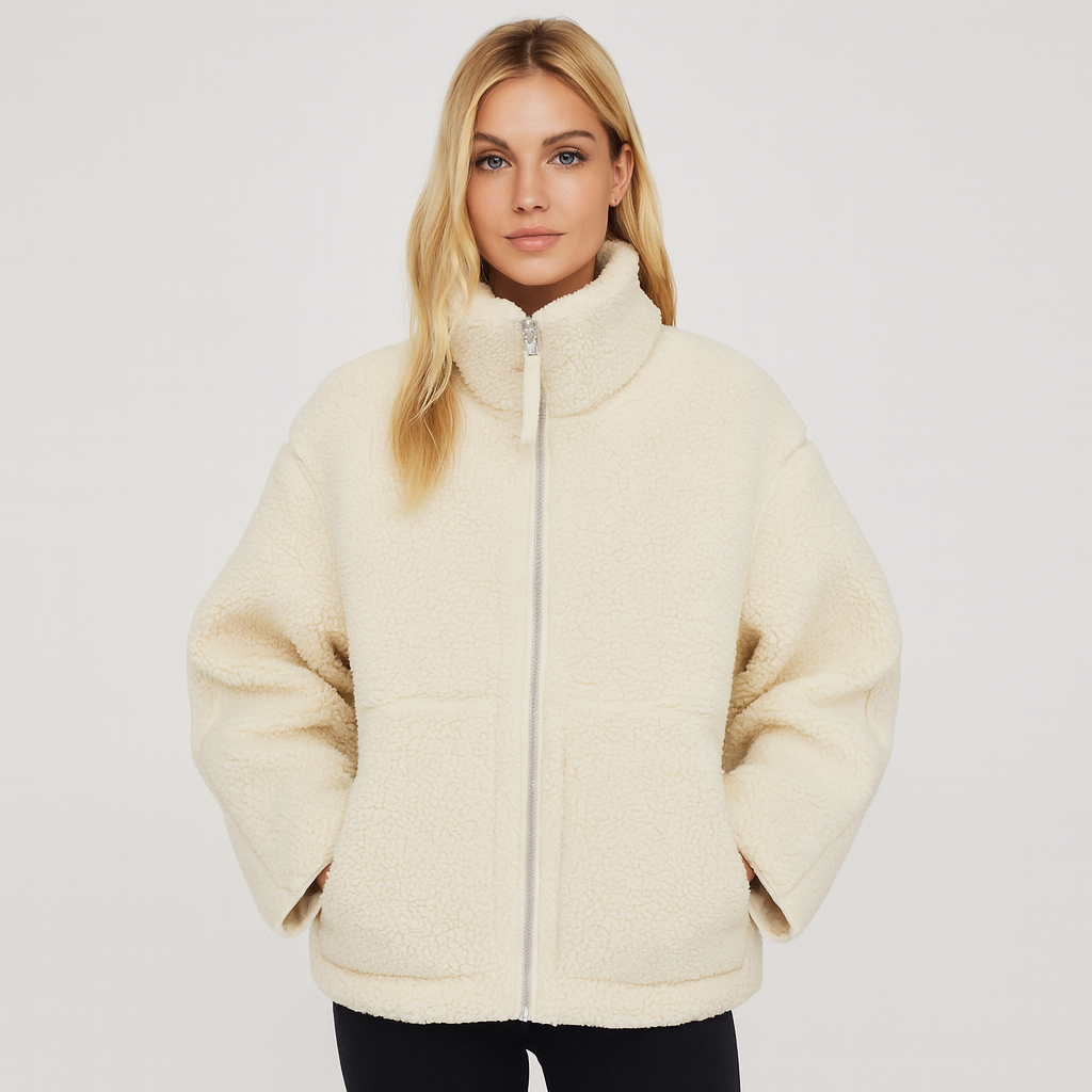 The Elara Teddy Zip Jacket