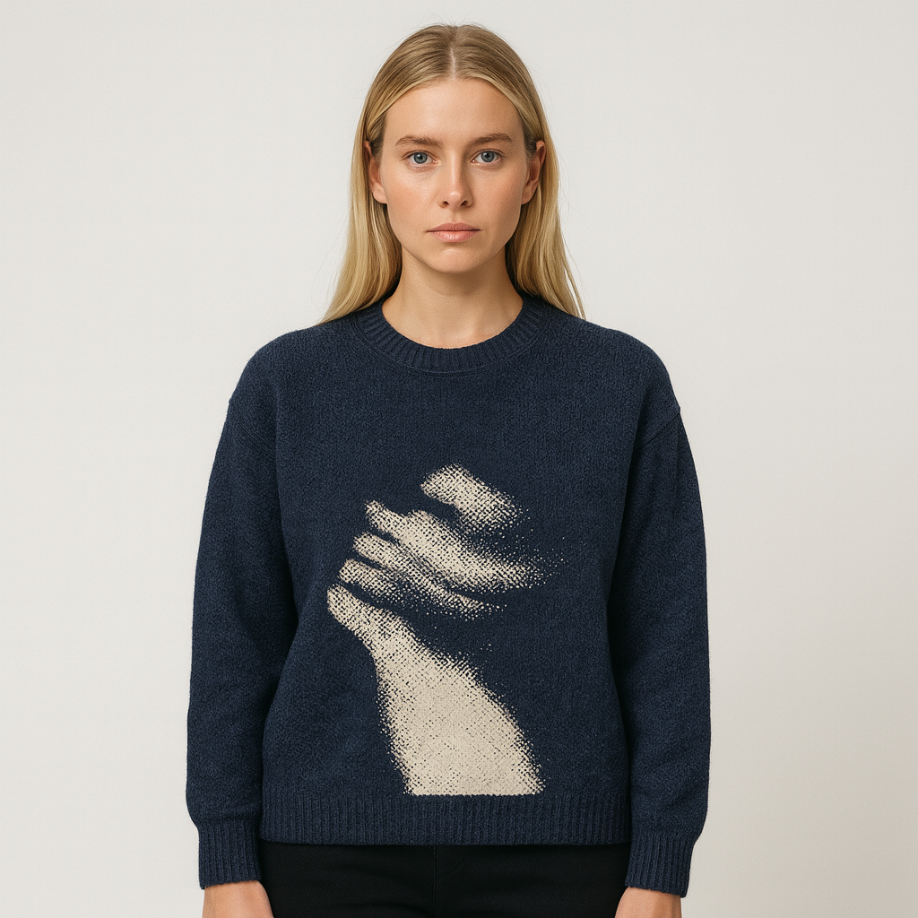 The Elina Graphic Knit Sweater