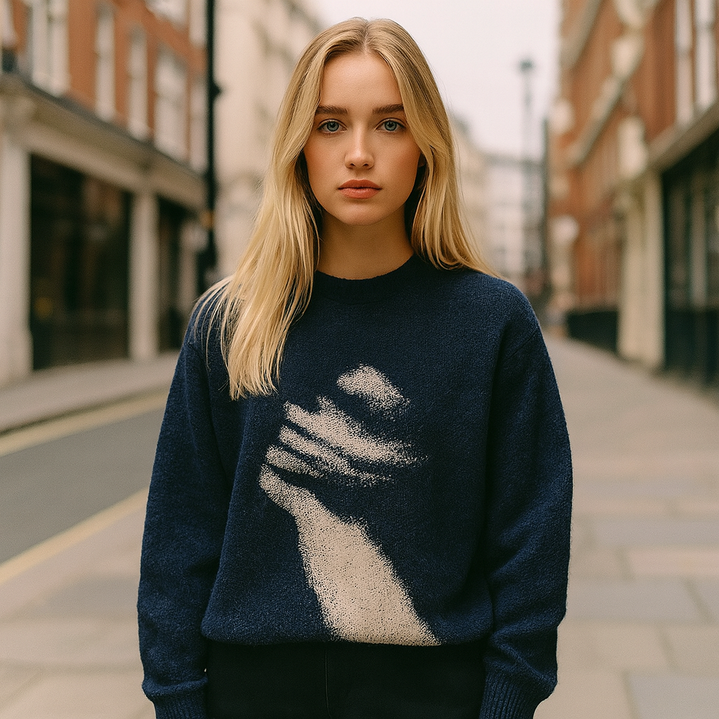The Elina Graphic Knit Sweater
