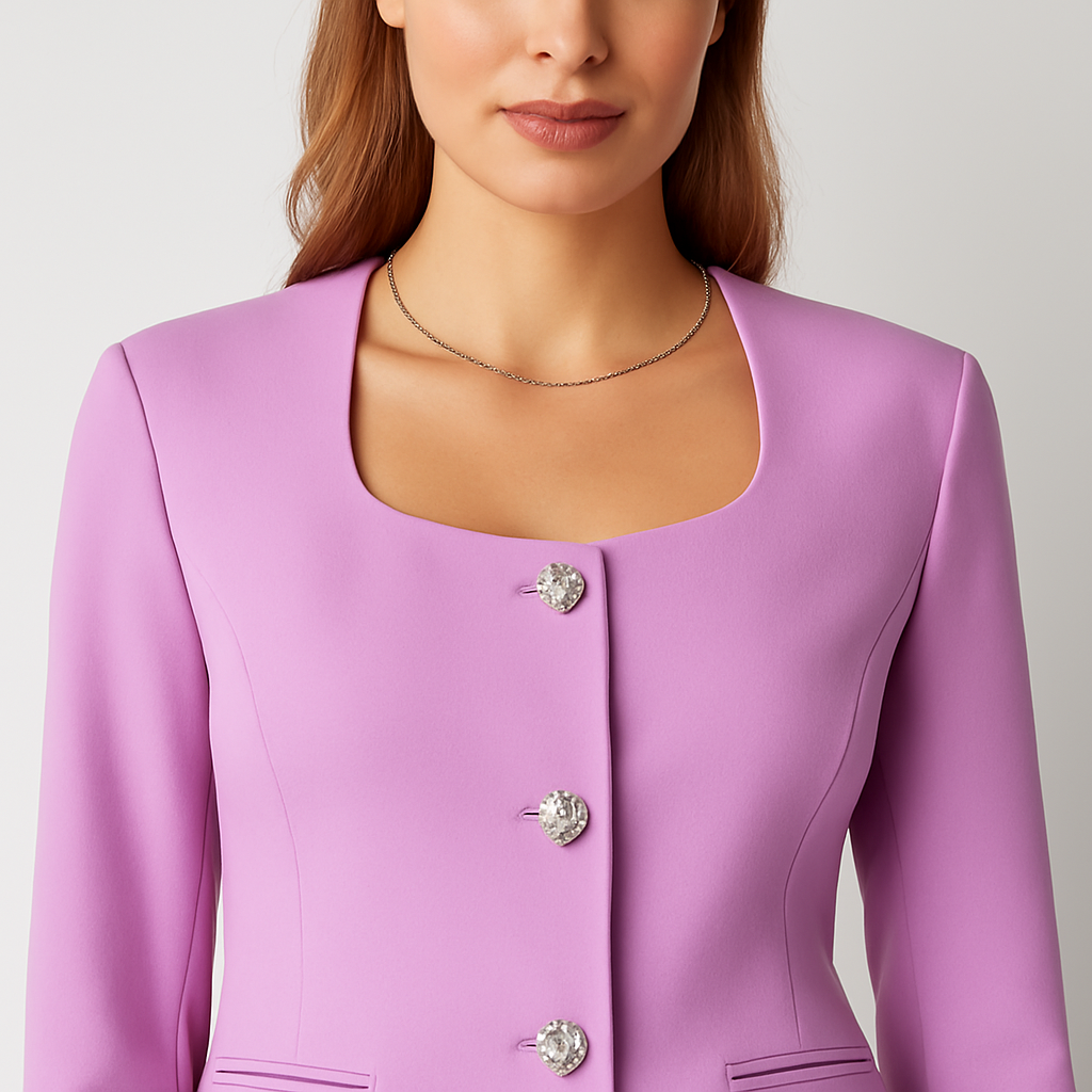 The Emory Blazer Top – Purple S | Nora Elle