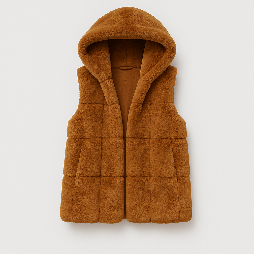 The Imogen Faux Fur Hooded Gilet