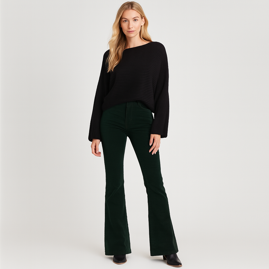 The Imogen Velvet Flare Trousers