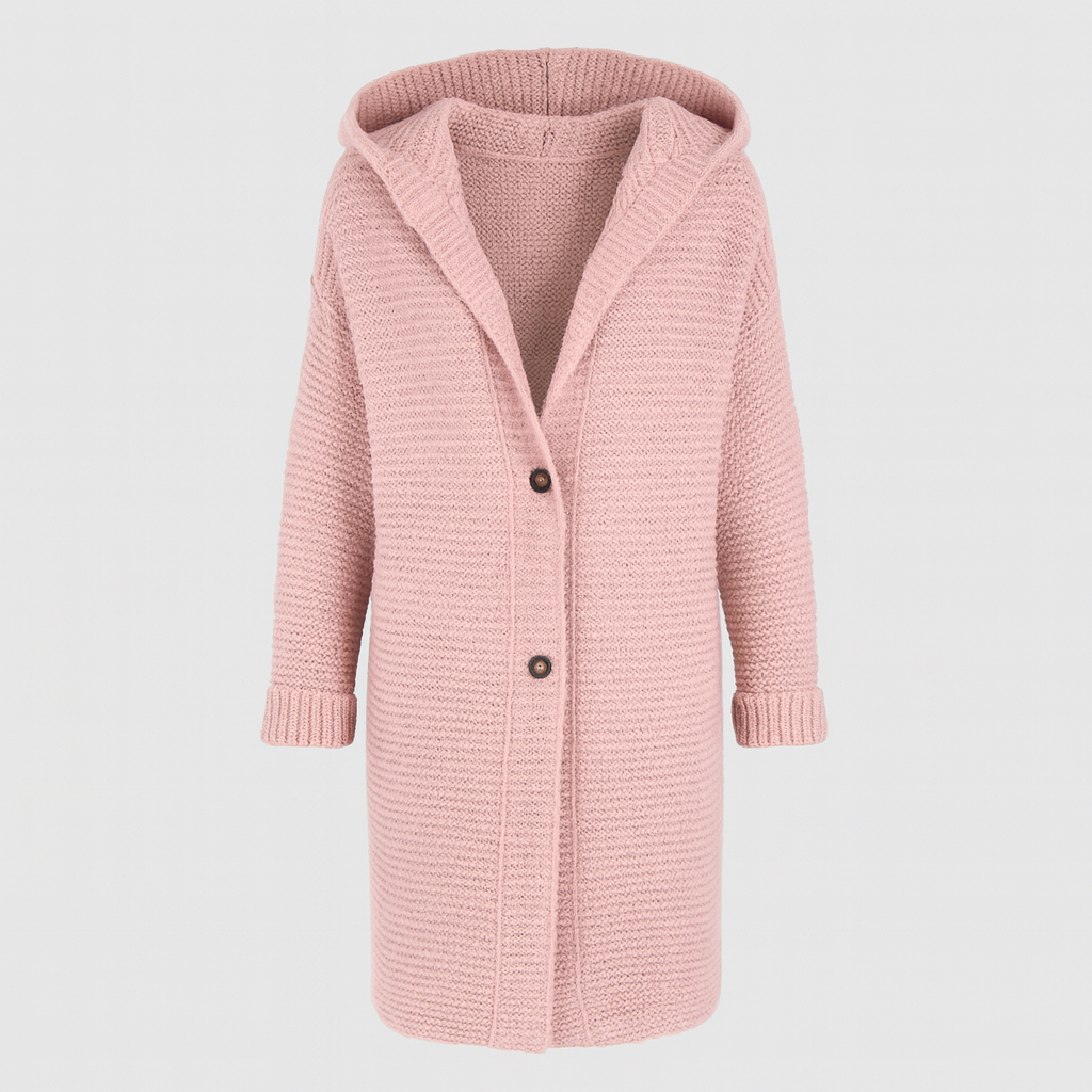 The Kaia Hooded Knit Cardigan