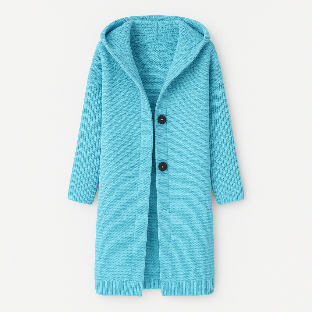 The Kaia Hooded Knit Cardigan