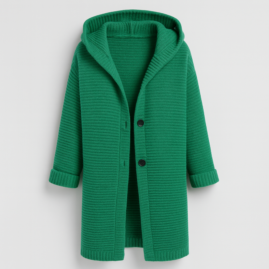 The Kaia Hooded Knit Cardigan