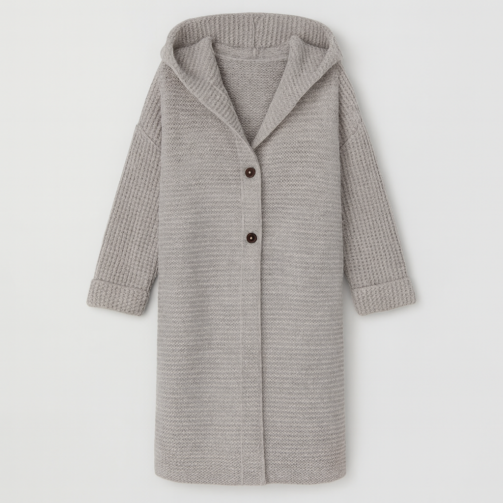 The Kaia Hooded Knit Cardigan