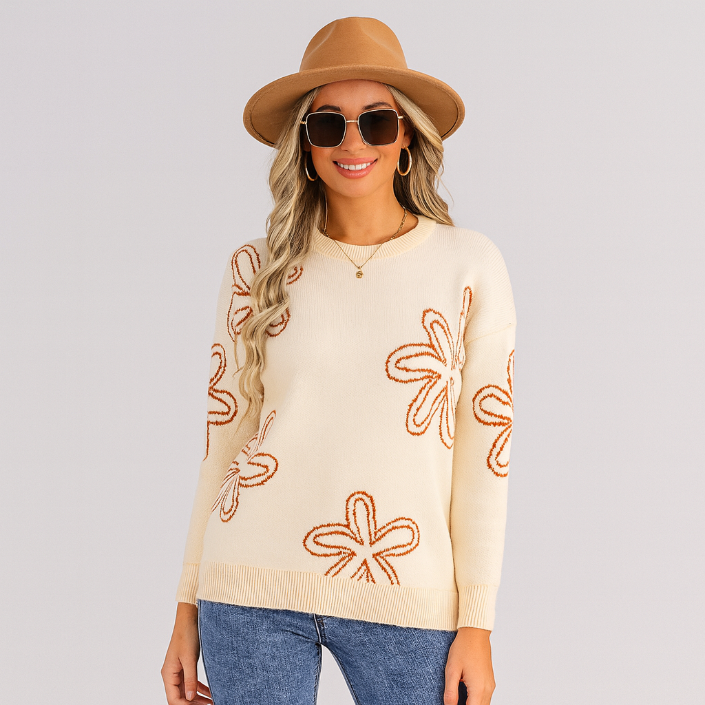 The Kensington Floral Knit