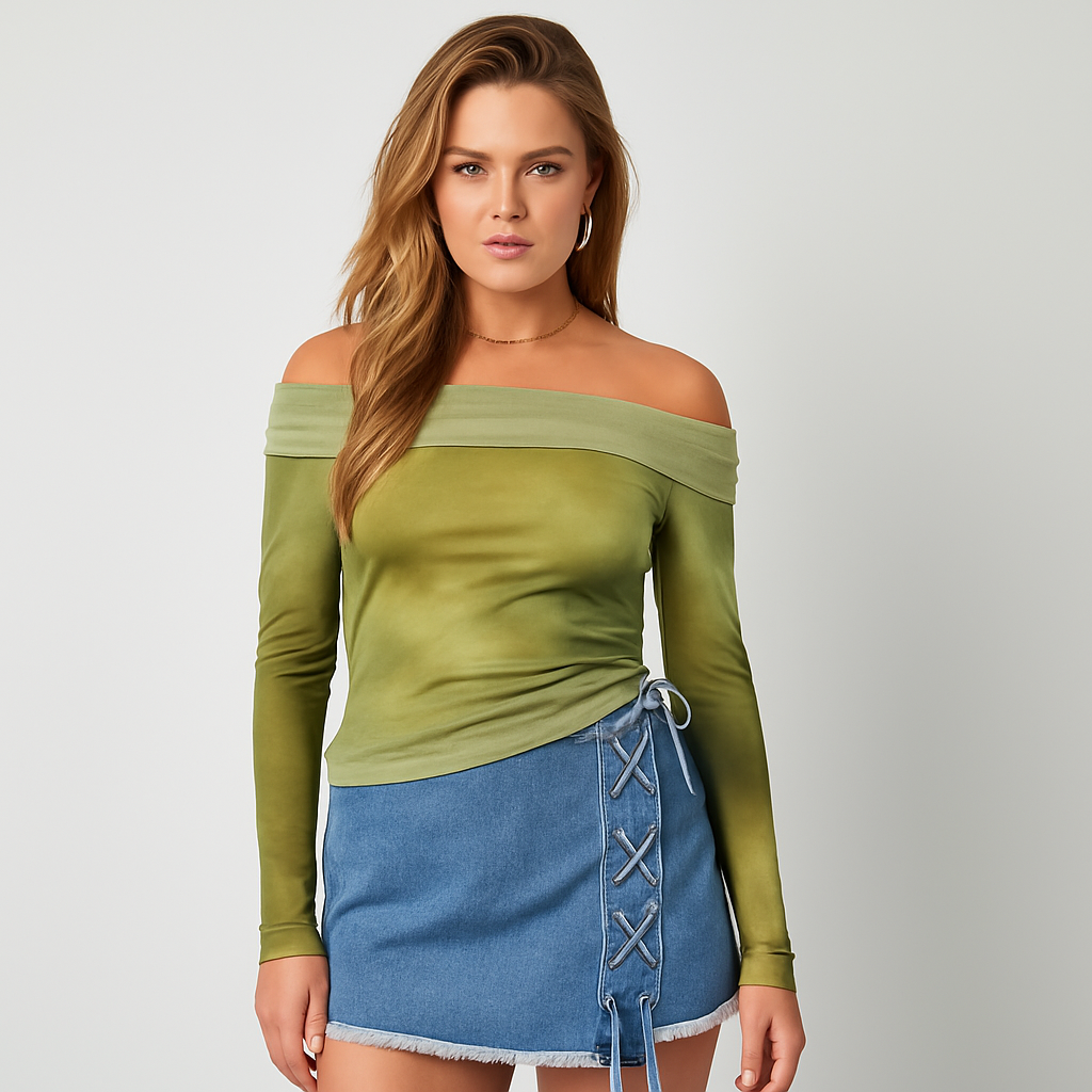 The Kora Sunset Festival Shirt – Green S | Nora Elle