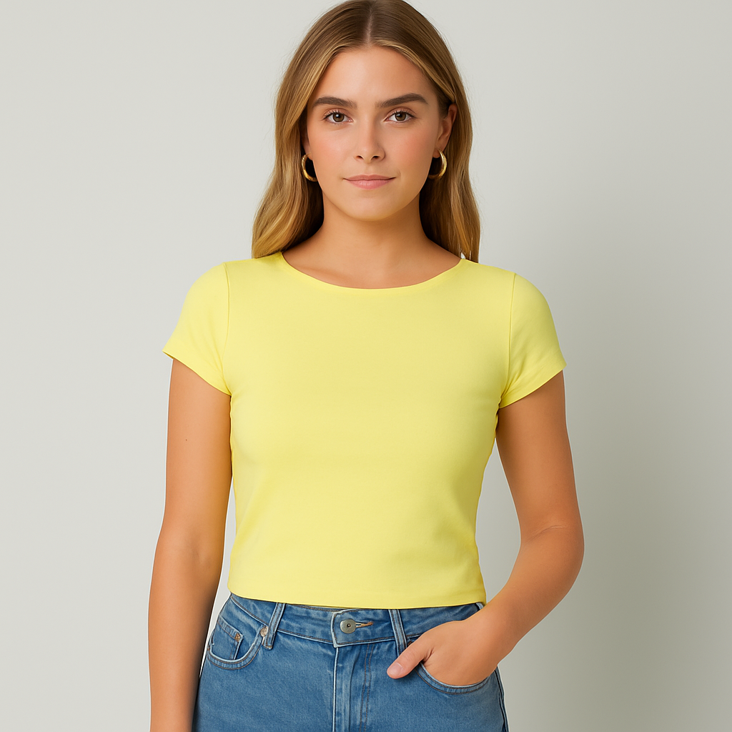 The Liana Open-Back Bodysuit – Yellow S | Nora Elle