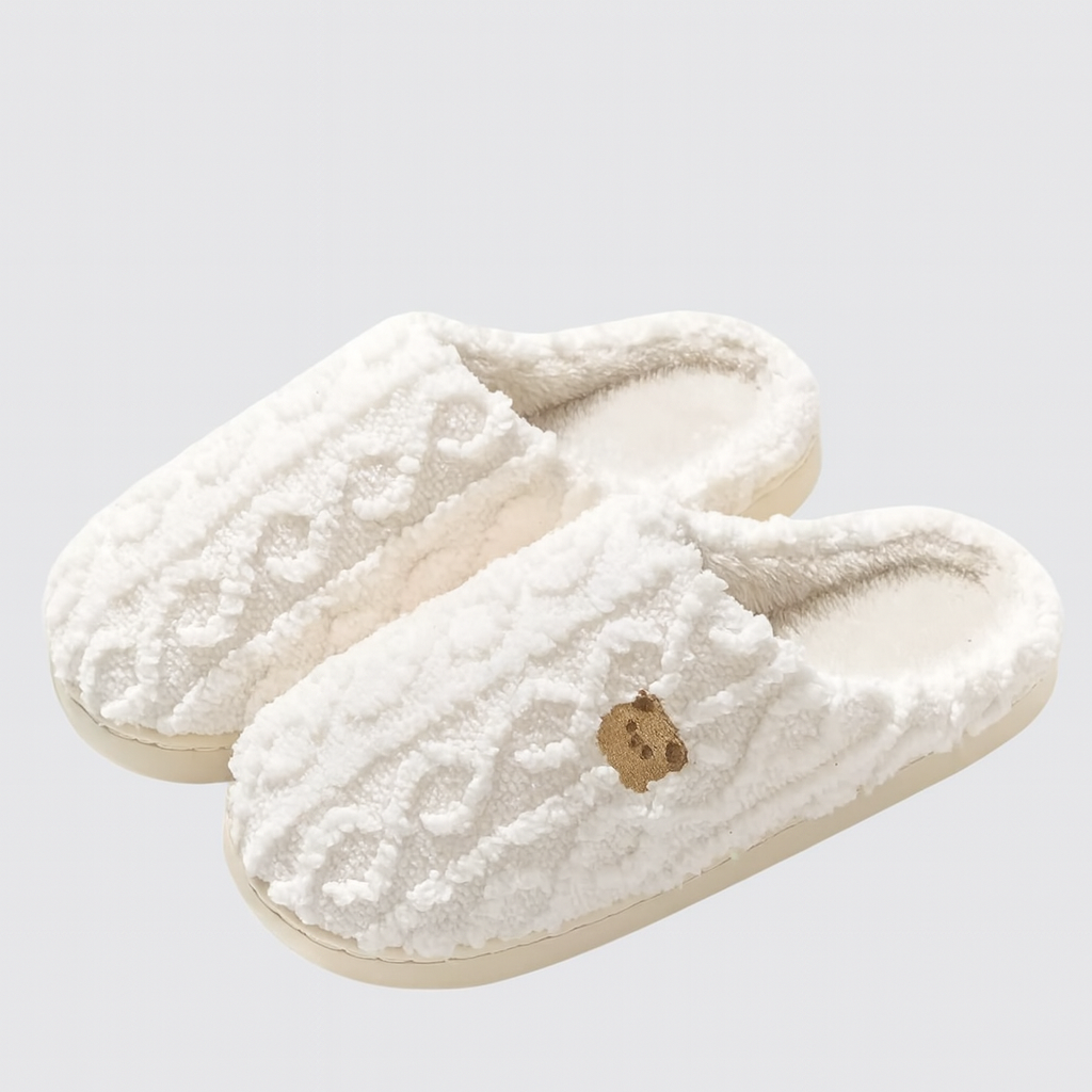 The Luma Textured Plush Slippers