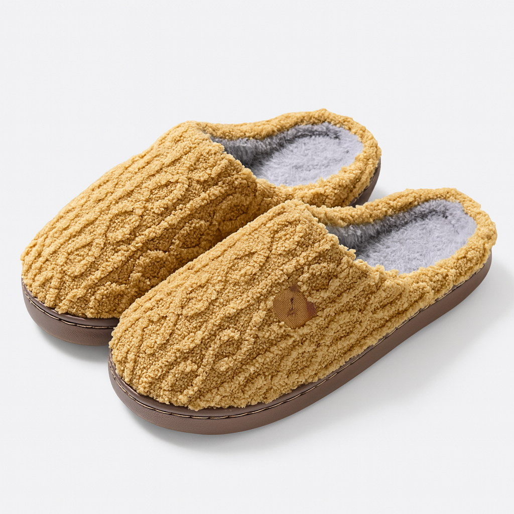 The Luma Textured Plush Slippers
