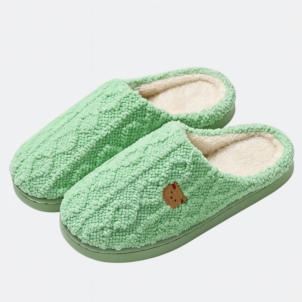 The Luma Textured Plush Slippers