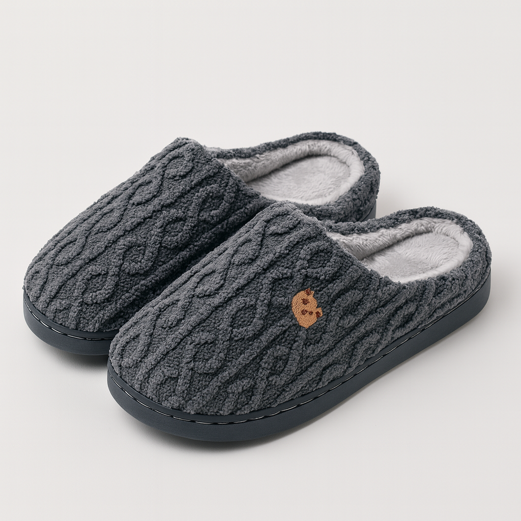 The Luma Textured Plush Slippers