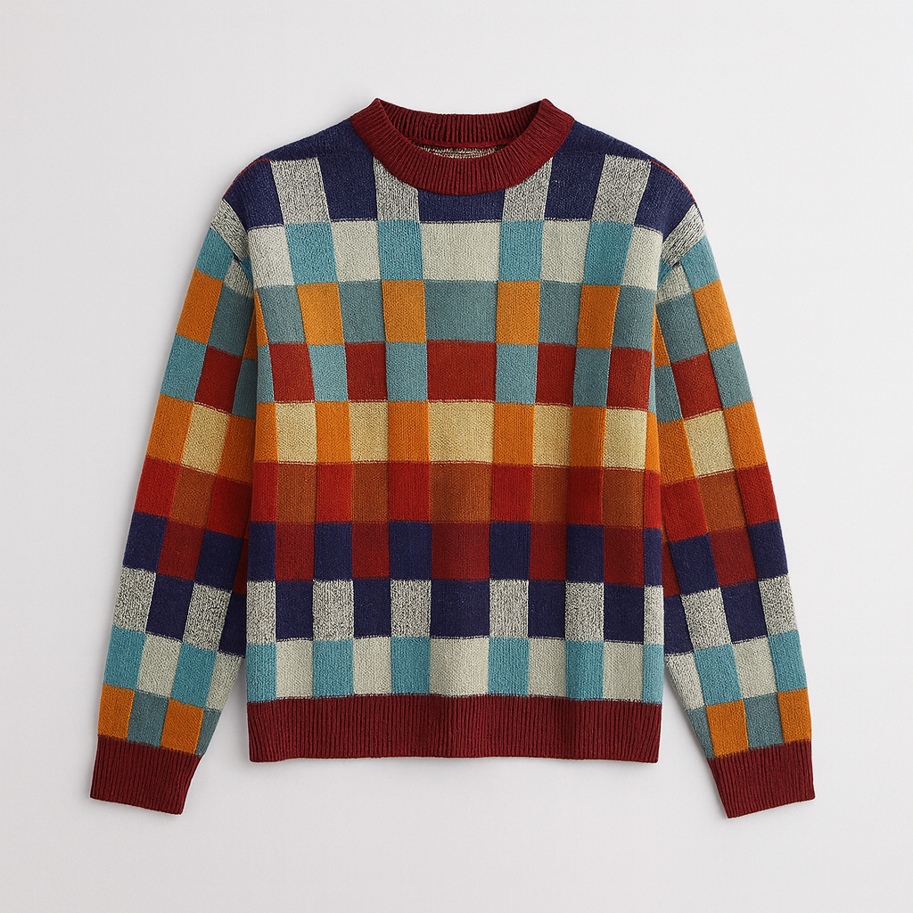 The Maribel Checkered Sweater