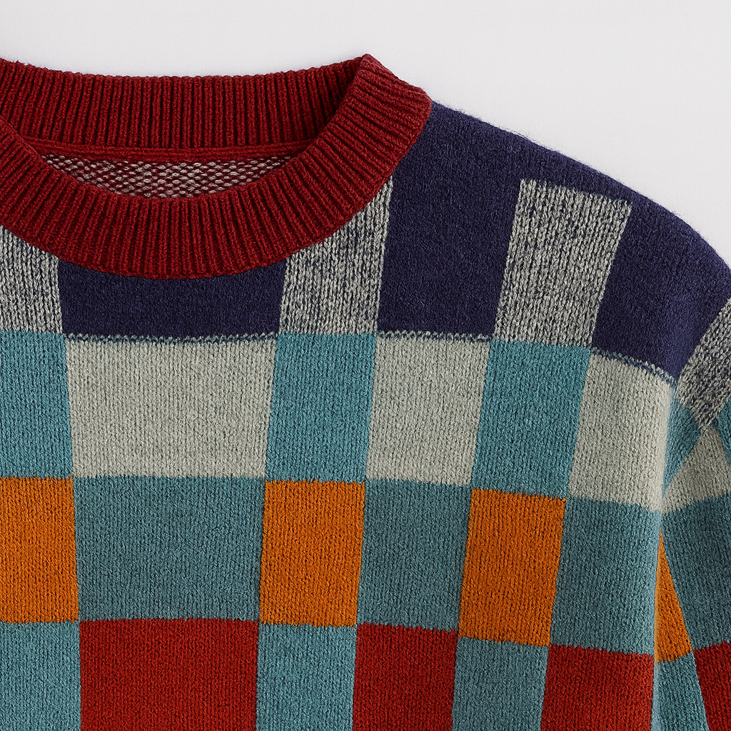The Maribel Checkered Sweater