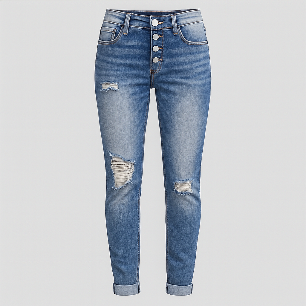 The Marlowe Distressed Skinny Jeans