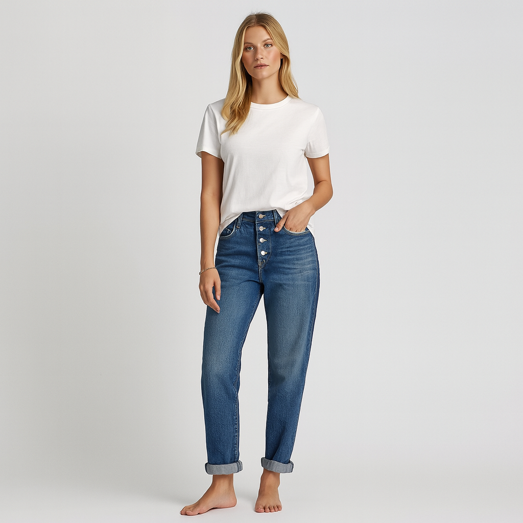 The Noa Relaxed Boyfriend Jeans