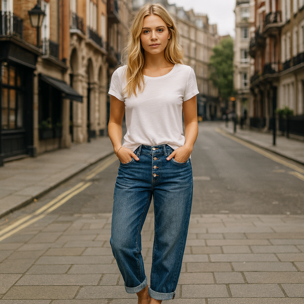The Noa Relaxed Boyfriend Jeans