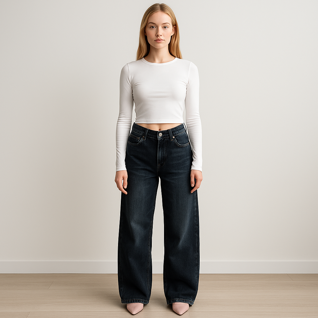 The Noelle Wide-Leg Jeans