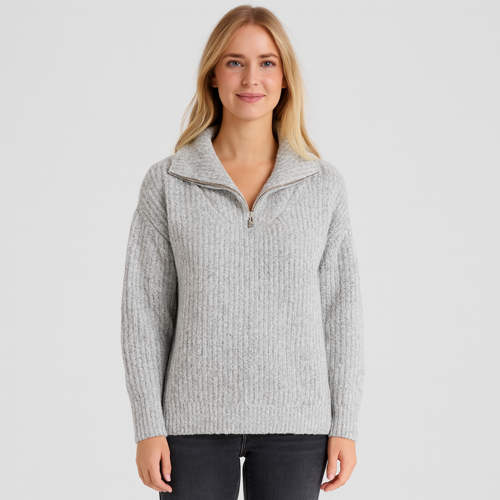 The Raina Quarter-Zip Sweater