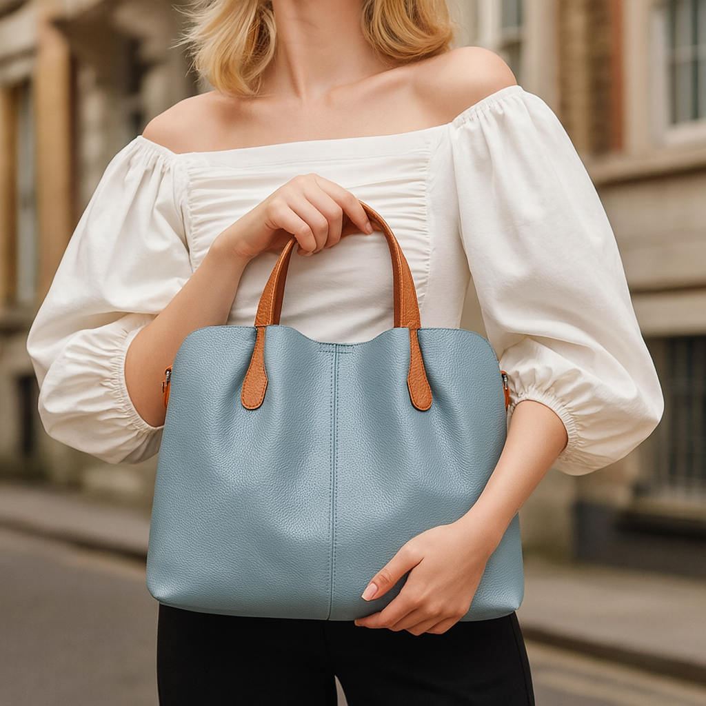 The Ran Two-Tone Tote